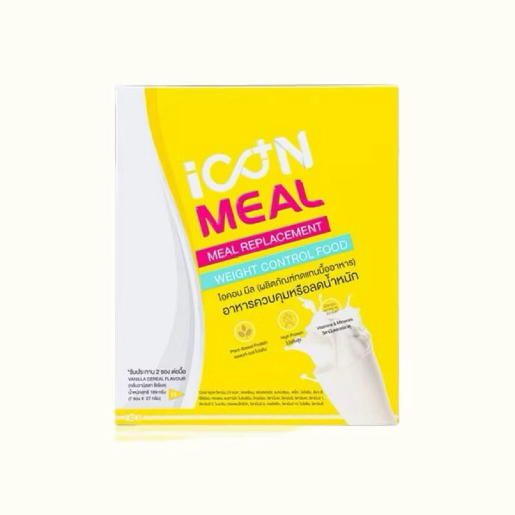 Exp22/05/2027 ICON MEAL โปรตีน ผลิตภัณฑ์ ทดแทนมื้ออาหาร
