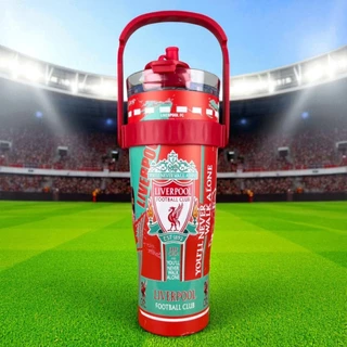 กระบอกน้ำเก็บความเย็น ขนาด1200 ml ใหญ่จุใจ ทีมฟุตบอลลายแน่นๆๆ มาพร้อมหูหิ้ว เก็บความเย้น 8-16 ชั่วโมง พร้อมส่ง