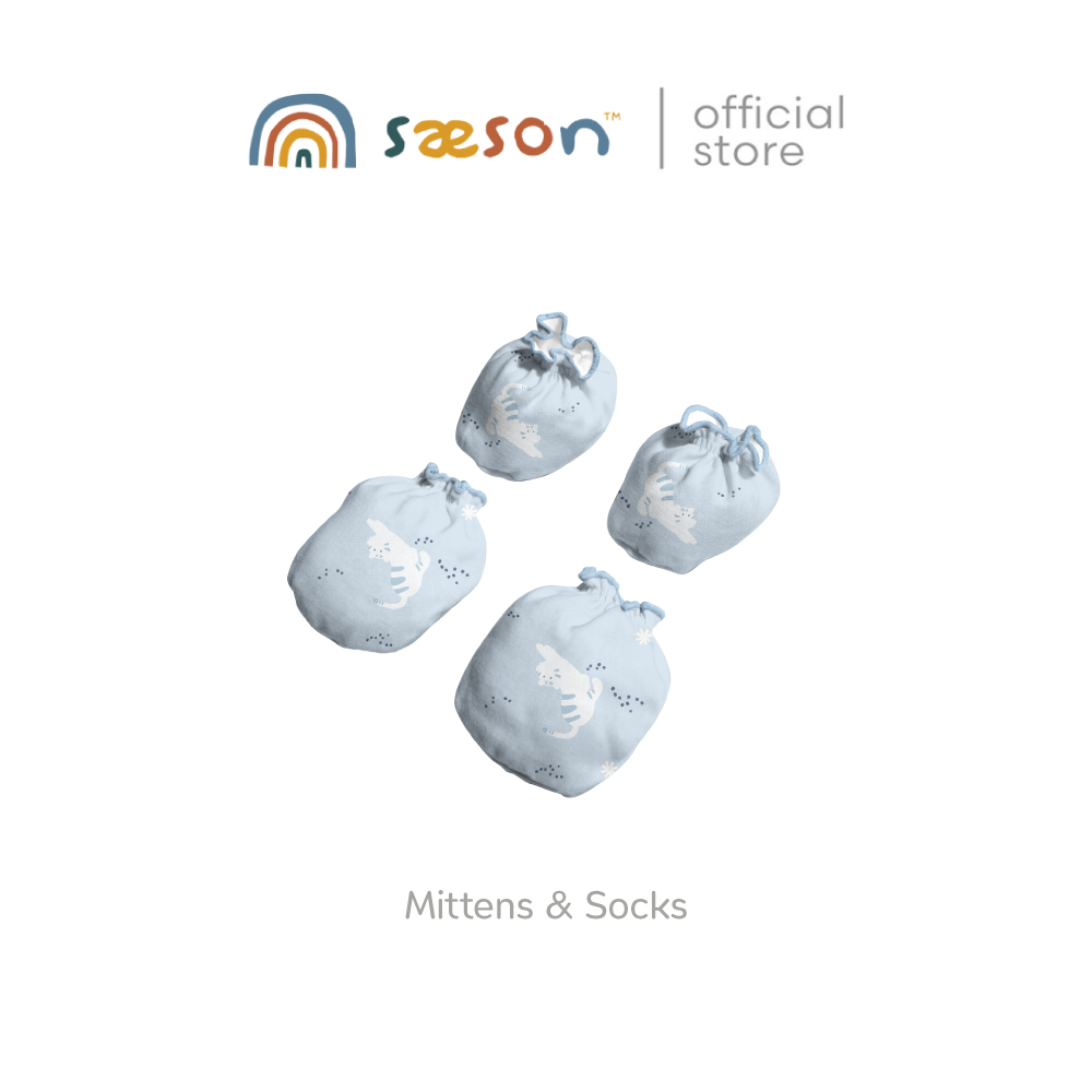 Saeson Tencel™ Newborn Baby Mittens & Socks (New Collection) เซตถุงมือถุงเท้า
