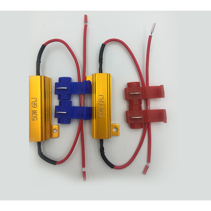พร้อมส่งResistor 50W 6Ohm แพ๊ค 2 ตัว แก้ไฟเลี้ยวกระพริบเร็วหลอด LED