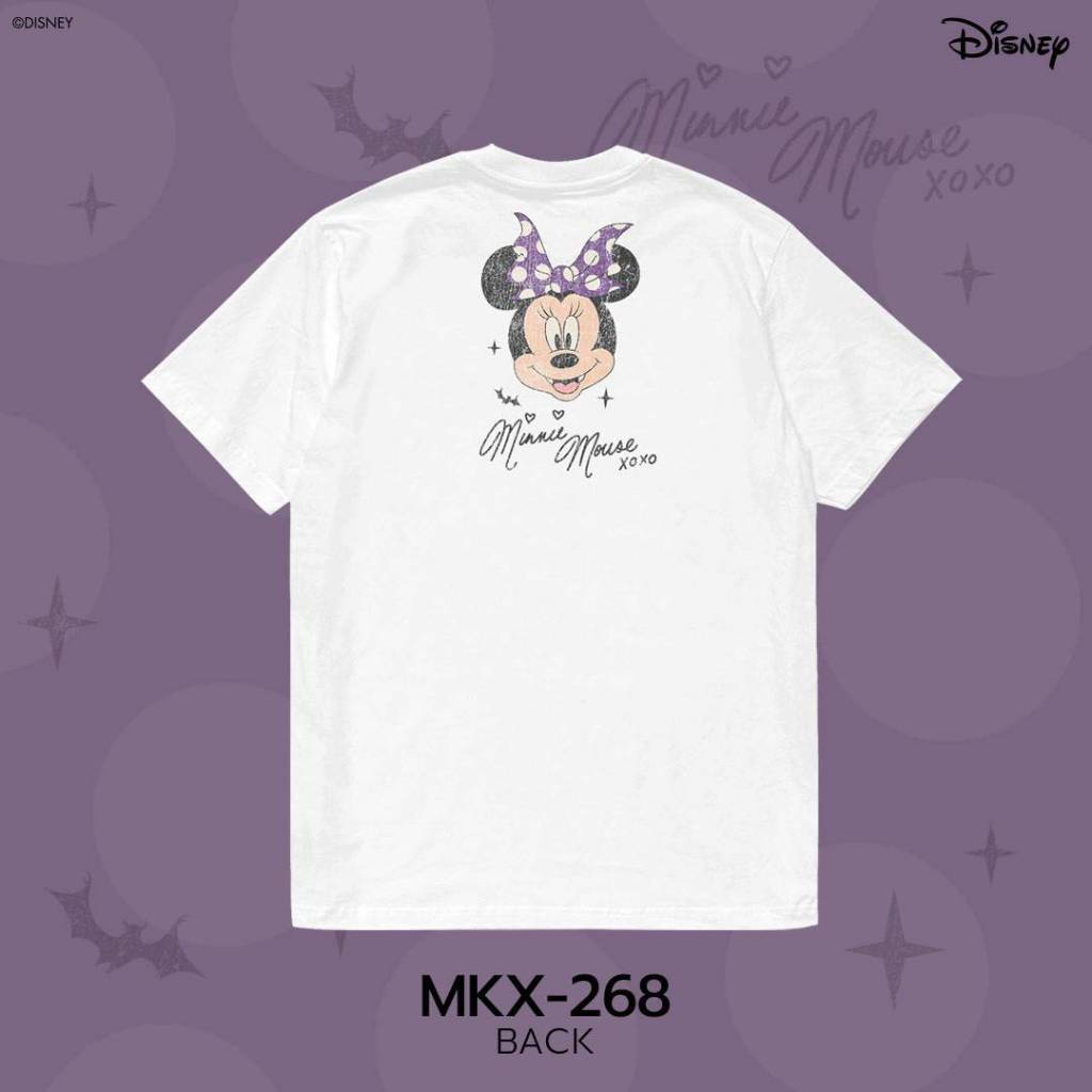 Power 7 Shop เสื้อยืดการ์ตูน “มินนี่ เมาส์” คอลเลคชั่น “Halloween” ลิขสิทธ์แท้ DISNEY(MKX-268) ราคา ถูกที่สุด ดีลบีเคเค แกลเลอรีภาพที่ 4