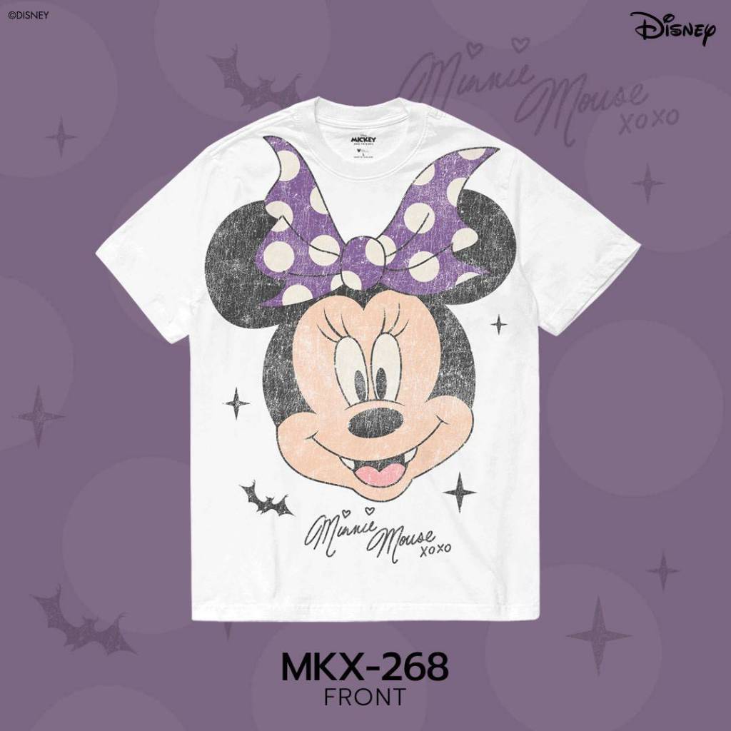 Power 7 Shop เสื้อยืดการ์ตูน “มินนี่ เมาส์” คอลเลคชั่น “Halloween” ลิขสิทธ์แท้ DISNEY(MKX-268) ราคา ถูกที่สุด ดีลบีเคเค แกลเลอรีภาพที่ 2