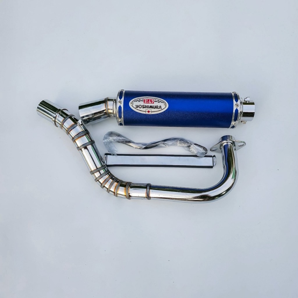 โยชิ ท่อสูตร MIO FINO NUVO (น้ำเงิน)ดีไซน์ทนทาน คุณภาพสูง รถมอเตอร์ไซค์ คุณภาพสูงทนทาน #SFshop