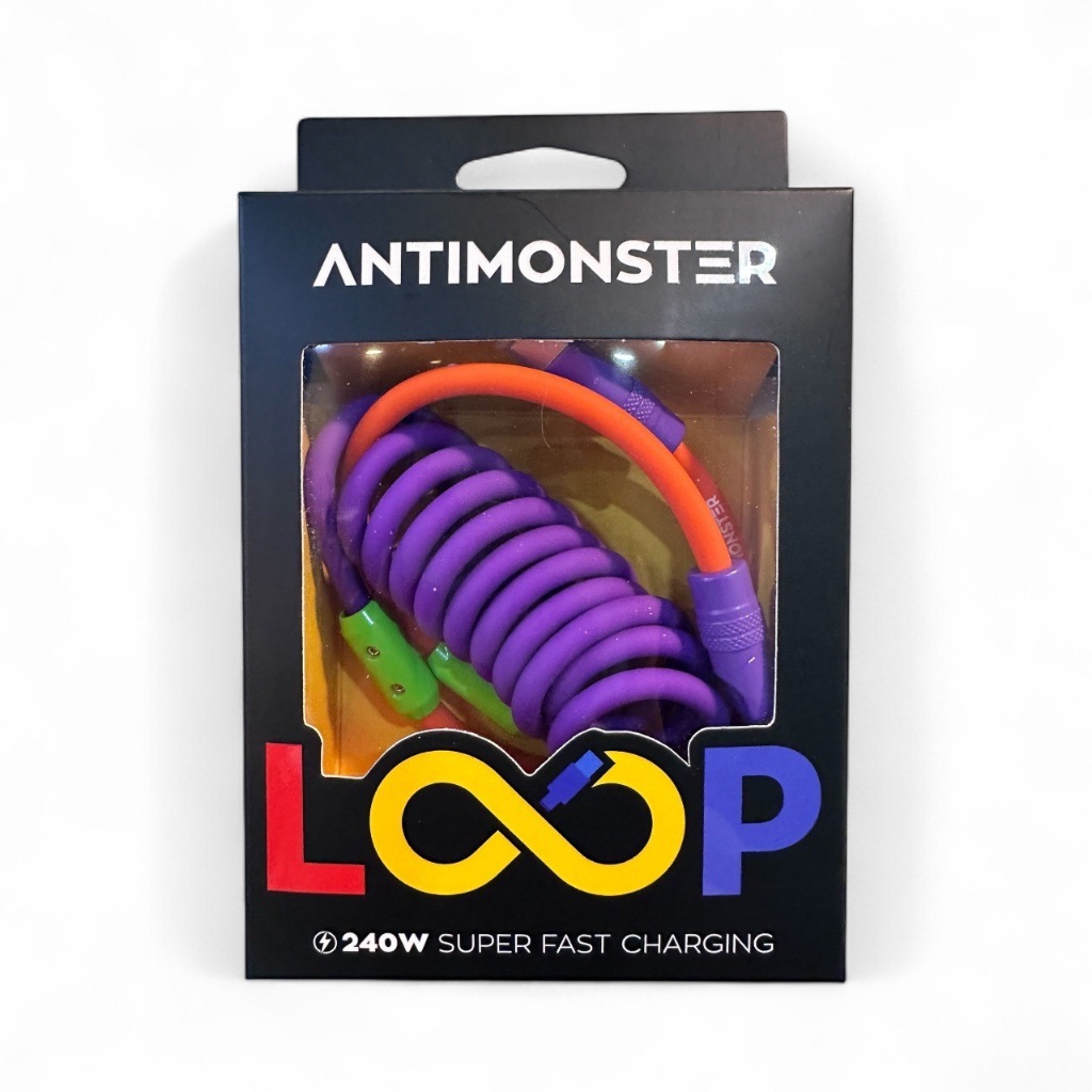 Cacle Usb C to C Loop (LT) Macaron 240W/1.5W ANTIMONSTER