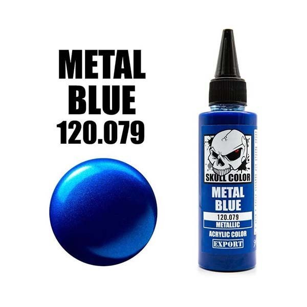 ( เฉพาะส่งด่วน กท ) Skull Color 120.079 Metal Blue 60 ml (Metallic) Skull Color 8853100903793 (สี)