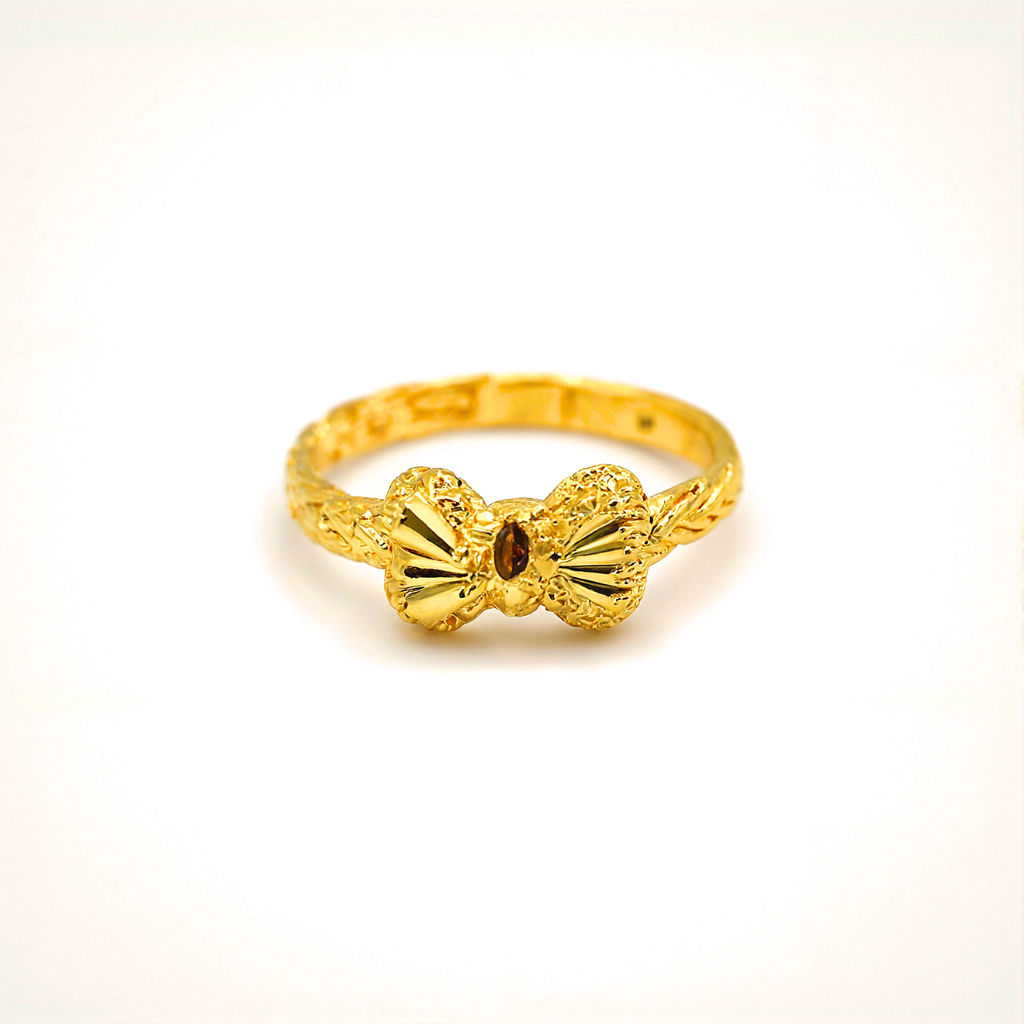 แหวนทอง ครึ่งสลึง ทองคำแท้ 96.5% ลายเปียถักโบว์ #GoldRing // "bowtie" // 1.9 grams // Thai Gold