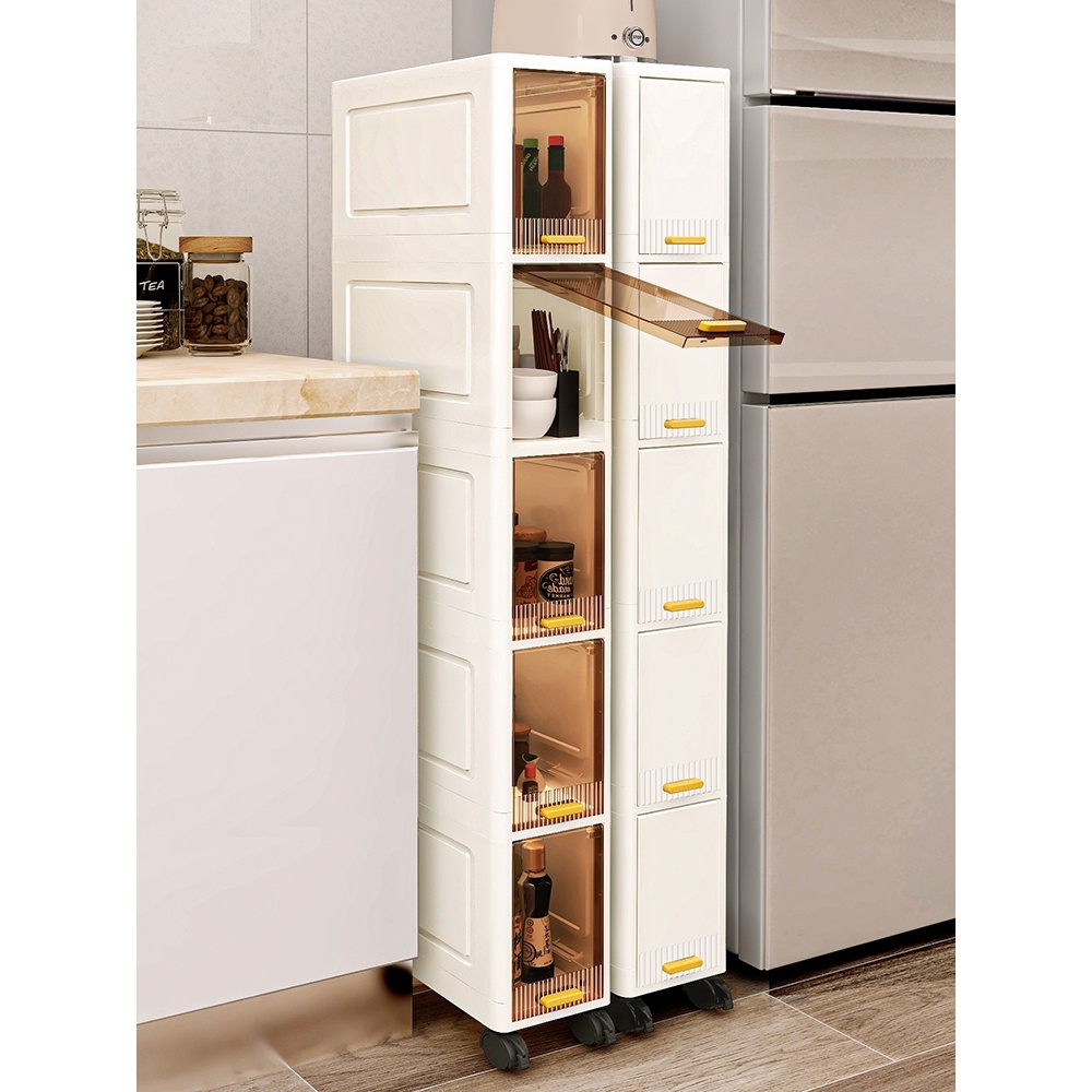 ตู้เก็บของ ตู้ลิ้นชักพลาสติก 3/4/5 ชั้น พลาสติก ตู้เสื้อผ้า ลิ้นชัก มีล้อชั้นวางอเนกประสง