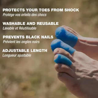 SIDAS Gel Toe Cap เจลซิลิโคน สำหรับสวมเล่นกีฬา ป้องกันนิ้วเท้า-เล็บม่วง ห้อเลือด
