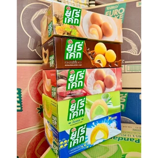 (1กล่อง)Euro Cake ยูโร่เค้ก สอดไส้ครีมคัสตาร์ด มีให้เลือก 5 รสชาติ (12 ชิ้น/กล่อง) น้ำหนักสุทธิ 204 กรัม