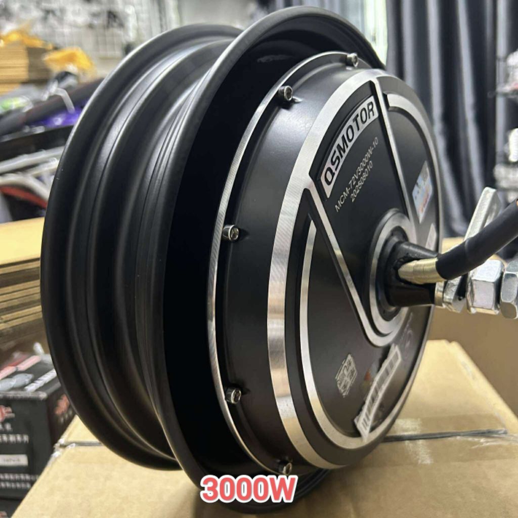 QS Motor ขนาด10นิ้ว 1000W/2000W/3000W สำหรับรถจักรยานไฟฟ้า/มอไซต์ไฟฟ้า *สินค้าพร้อมจัดส่งในไทย