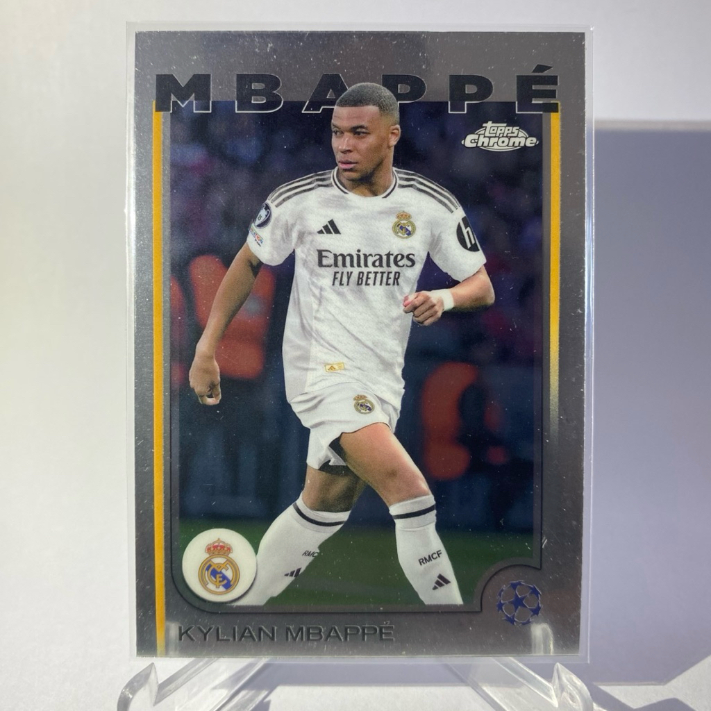 การ์ดนักฟุตบอล KYLIAN MBAPPE, REAL MADRID, TOPPS CHROME 2025
