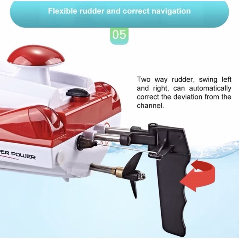 เรือบังคับ hj 806 ระบบเลี้ยวเชอโว - รูปที่ 3