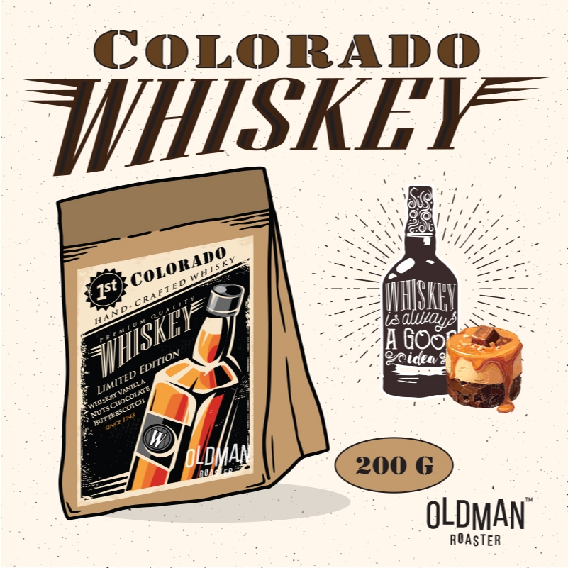 เมล็ดกาแฟ COLORADO " WHISKEY " SPECIAL BLEND (คั่วกลาง) MEDIUM  by OLDMAN ROASTER