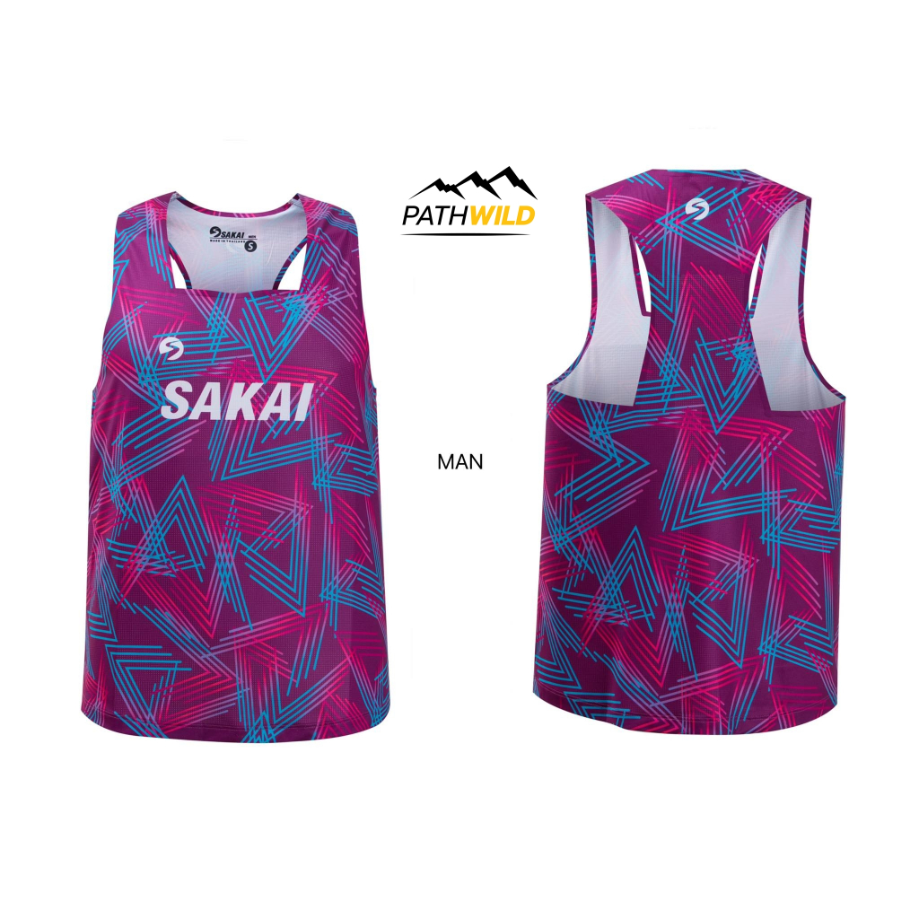 SAKAI UTMB TANK TOP เสื้อกีฬา เสื้อกล้าม รุ่น UTMB เบาบาง แห้งเร็ว ไม่อมเหงื่อ ใส่สบาย มีทั้งรุ่นชาย