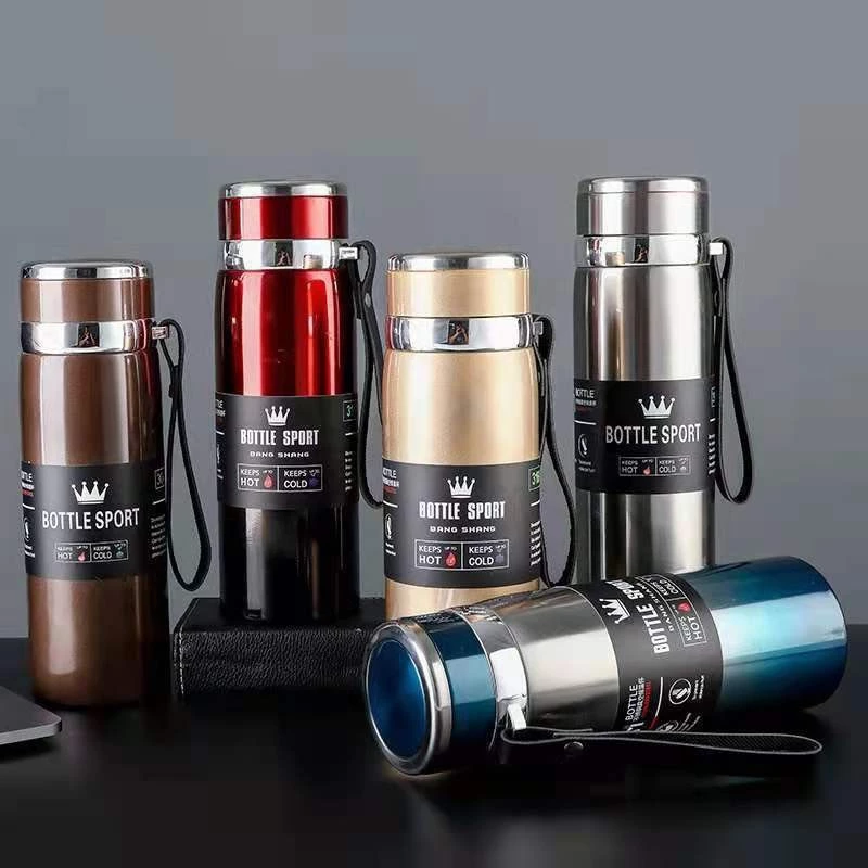 กระติกเก็บน้ำร้อน กระติกเก็บเย็น กระติกเก็บเย็น 1000ML 316 ความจุขนาดใหญ่ กระบอกน้ำสแตนเลสเก็บอุณหภูมิ ขวดน้ำพกพา Stainl thumbnail 10