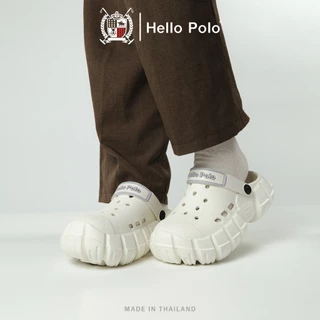 Hello Polo รองเท้าหัวโต รองเท้ารัดส้นผู้หญิง ดีไซน์เฉพาะพื้นรองเท้า กันลื่น ระบายอากาศได้ อ่อนนุ่ม วัสดุ EVA รุ่น HP8048