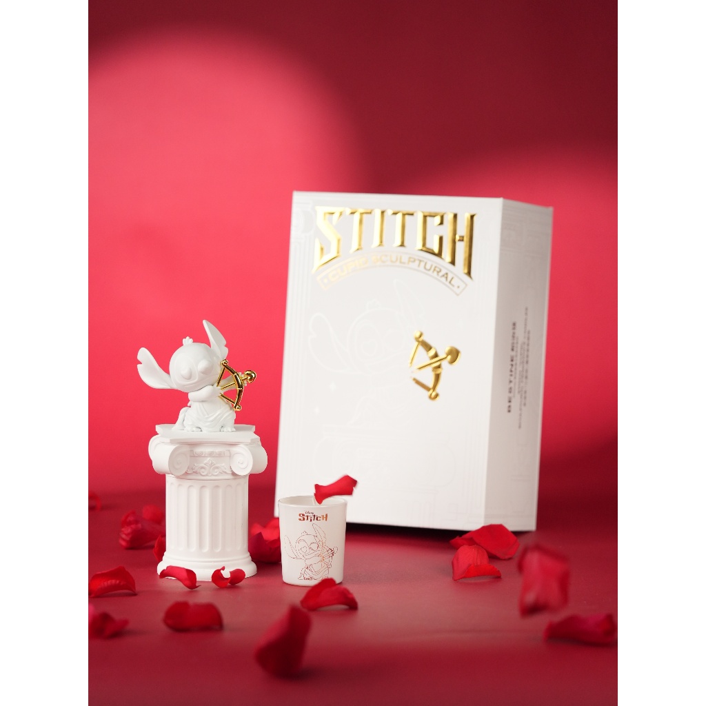 [BESTINE] เซตเทียนหอม รูปปั้นคิวปิดสุดอบอุ่น Stitch Cupid Sculptural Fragrance Candle | ลิขสิทธิ์แท้