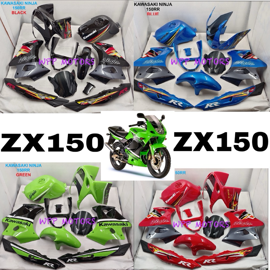 ชุดสี Kawasaki Zx150 RR (รวมถังแก๊ส)  10ชิ้น