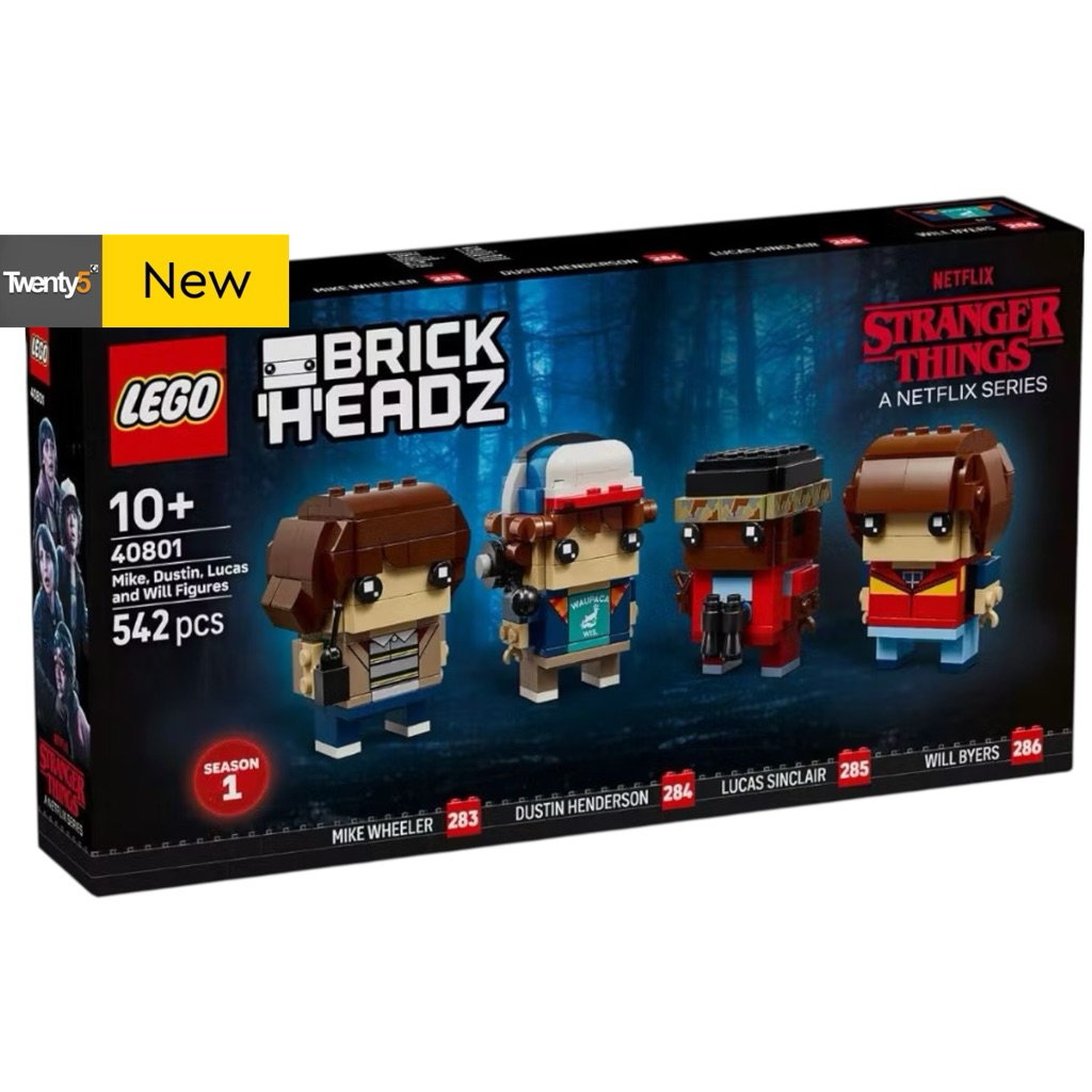 (ส่งด่วนภายในวันได้) Lego Stranger Things 40801 Mike, Dustin, Lucas and Will Figures Stranger Things