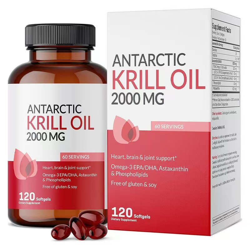 Antarctic Krill Oil 2000mg 120 ဆေးပြား/แคปซูล Exp 06/2027