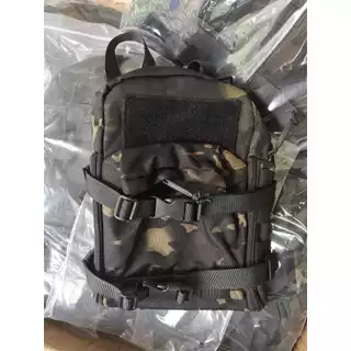 กระเป๋าเสริม ติดด้านหลังเสื้อเกราะขนาด 31 x 23 cm กระเป๋าเสริมหลังเสื้อเวส มี สีดำ สีเขียว พรางดำ