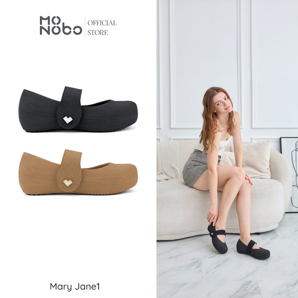 MONOBO รุ่น Mary jane 1 รองเท้าแตะแบบสวมแฟขั่น  ของแท้ 100%