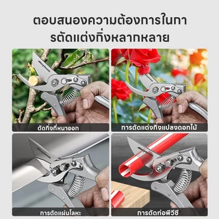Maybuck กรรไกรตัดแต่งกิ่ง SK5 กรรไกรตัดกิ่งไม้ มีสปริงภายใน ประหยัดแรงงานและไม่เหนื่อย ตัดสาขา 35 มม. ได้อย่างรวดเร็ว