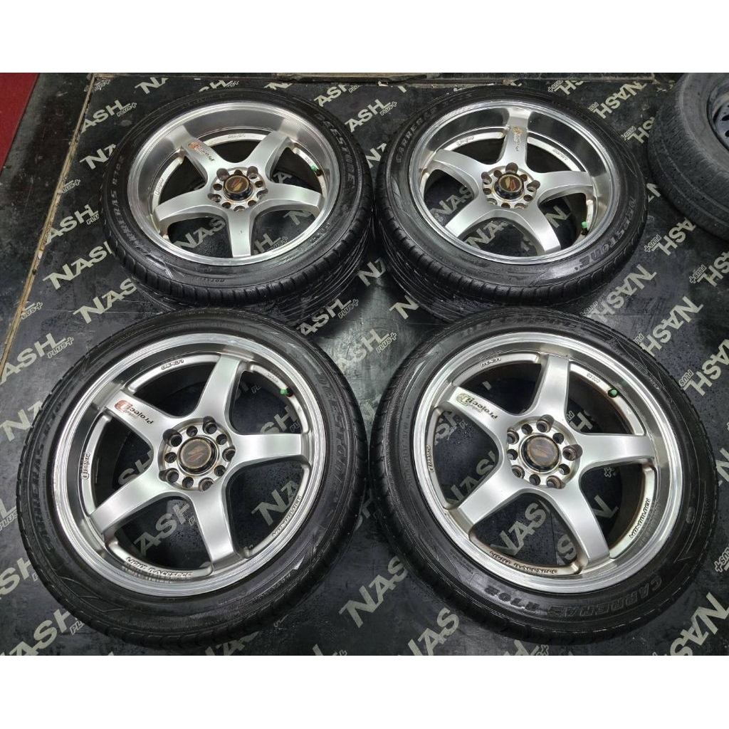 ล้อมือ2 แม็ก Lenso Project D01 (PD1) ขอบ 17" 5รู100/114 หน้าตื้นหลังลึก กว้าง7"หน้าออฟ40หลังออฟ35 ใส