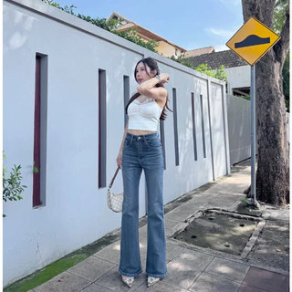 ยีนส์SARAN SR7019 กางเกงยีนส์ทรงขาม้า