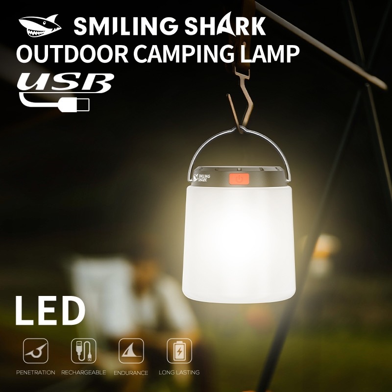 ไฟแคมป์ปิ้ง LY8312 LED แสงอาทิตย์ สว่างมาก โคมไฟแคมป์ปิ้ง ไฟเต็นท์แขวน กับ 3 โหมด แสงอบอุ่น Type-C แบบชาร์จได้ กันน้ำ