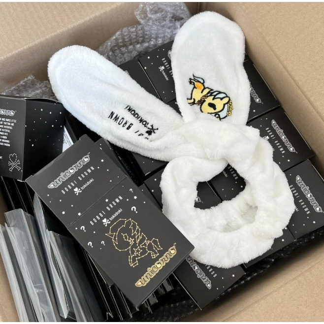 ที่คาดผมแบรนด์แท้ ที่คาดผม Bobbi Brown Tokidoki Collab Limited Edition Headband UNICORNO พร้อมกล่องน่ารัก ผูกผม