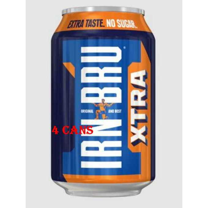 4 x AG Barr’s Irn Bru Xtra 4 Cans