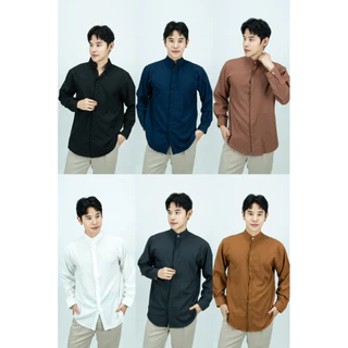 S8: เสื้อเชิ้ตคอจีน รุ่นสาบซ้อน แขนยาว ผ้านิ่มใส่สบาย ใส่ทำงาน ใส่เที่ยว