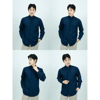 S8: เสื้อเชิ้ตคอจีน รุ่นสาบซ้อน แขนยาว ผ้านิ่มใส่สบาย ใส่ทำงาน ใส่เที่ยว