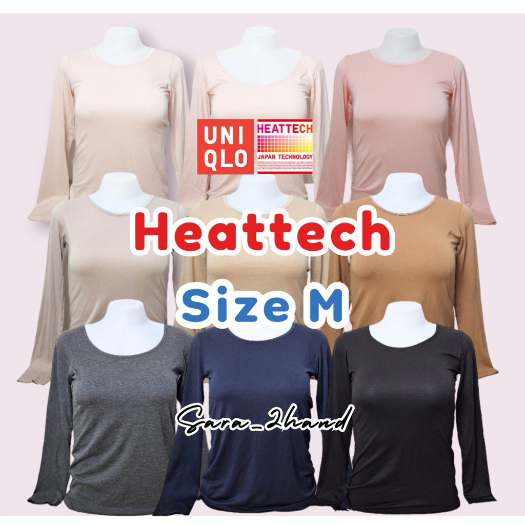เสื้อ Heattech Uniqlo Size M ผู้หญิง