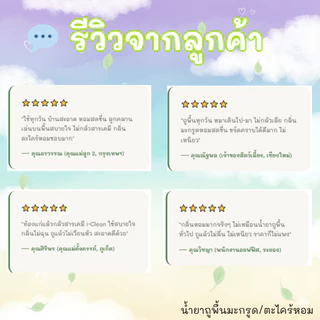 น้ำยาถูพื้น(กลิ่นตะไคร้) ปริมาณ 3 ลิตร ไม่เป็นอันตรายต่อคนและสัตว์ ปลอดภัยไร้สารเคมีตกค้าง
