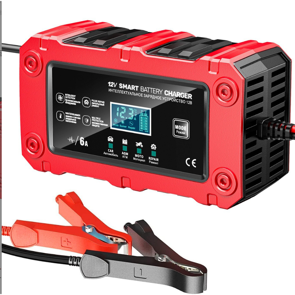 📱FOXSUR 12V6A รุ่นจอสี ที่ชาร์จแบตรถ จอLCD ซ่อมแซม ฟื้นฟูค่าCCA รถยนต์ มอเตอร์ไซค์ ผ่าน มอก. - รูปที่ 6