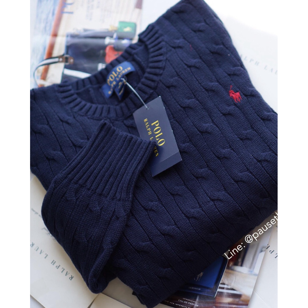 💖ลด 20%💖โค้ด •20XTRA22T• Ralph Lauren Cable-Knit Cotton Sweater (Boys size) - รูปที่ 3