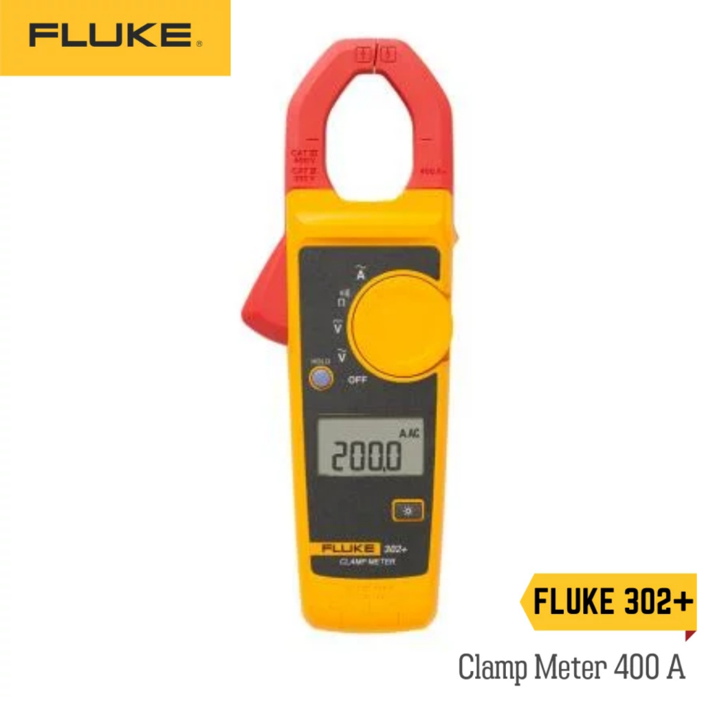 แคลมป์มิเตอร์ ดิจิทัล Fluke 302+ ช่างไฟ มืออาชีพ วัดไฟ แม่นยำ ของแท้ 302