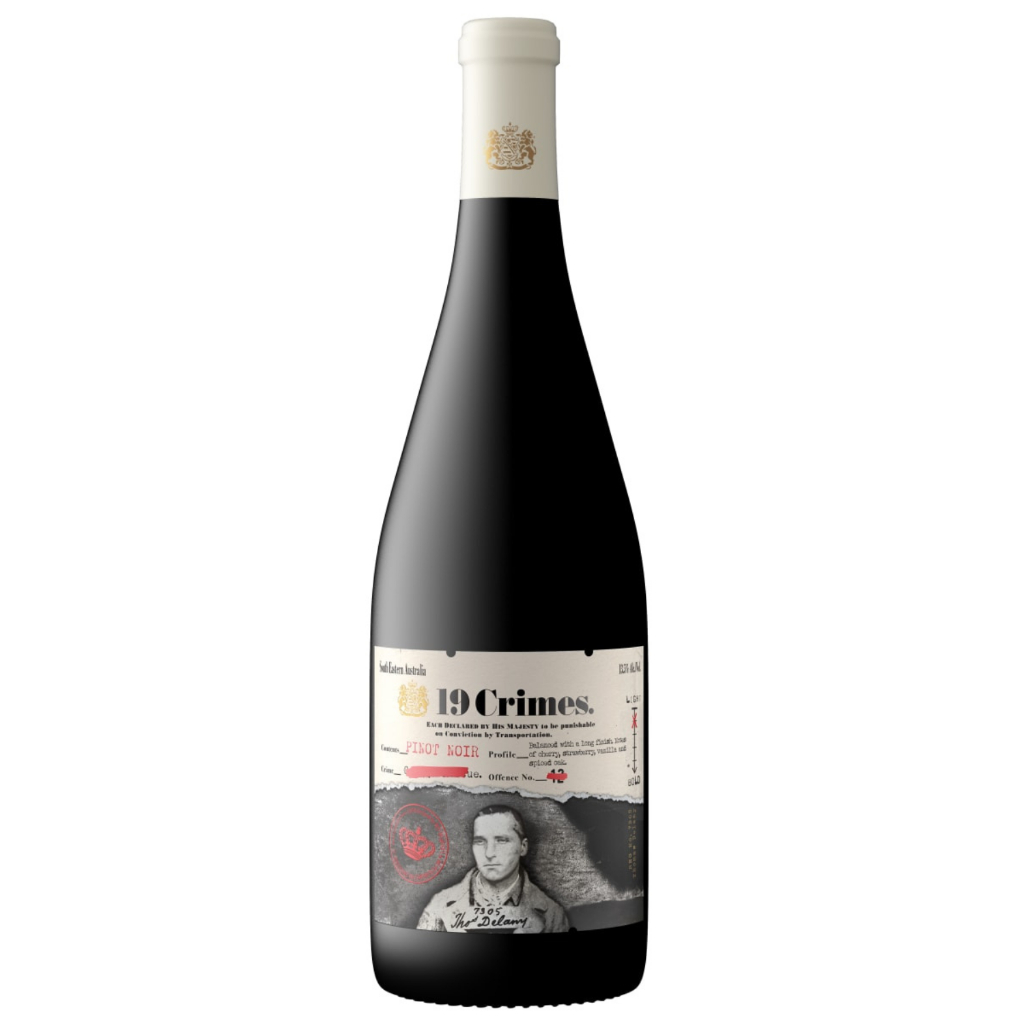 19 Crimes Pinot Noir ขวดไวน์เปล่า สำหรับตกแต่ง ขวดใส่เหล้า ขวดเหล้าประดับตกแต่ง ขวดสวยประดับร้าน บาร