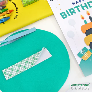 Armstrong เทปโฟมกาวสองหน้า (ยกโหล 12 ม้วนสุดคุ้ม) เทปโฟมกาวสองหน้าแบบหนา 21มม x 3/5/10เมตร
