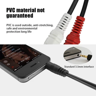สายลำโพง 1 ออก 2 RCA Cable ยาว 1.5/3 เมตร สายสัญญาณเสียง 3.5mm to RCA สำหรับมือถือ คอมพิวเตอร์ โฮมเธียเตอร์