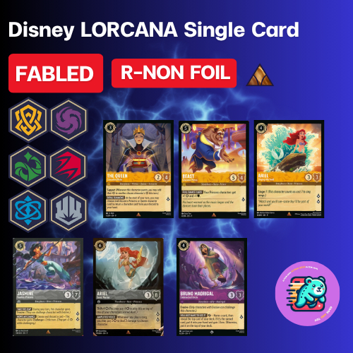 [Set 9 FABLED] R Non-Foil Single Card Disney LORCANA  ENG ทุกสี [Ravensburger]