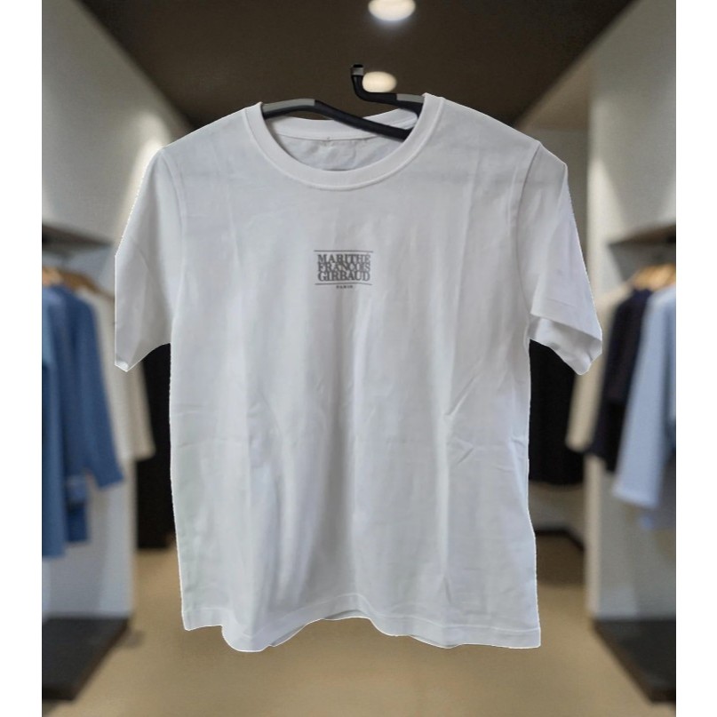 Marithe Francois Girbaud W Small Classic Logo Tee (White, Black, Light Pink)