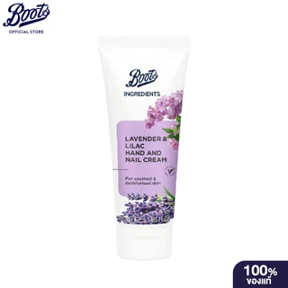Boots Ingredients Lavender & Lilac Hand And Nail Cream 100Ml บู๊ทส์ อินกรีเดียนส์ แฮนด์ แอนด์ เนล ครีม