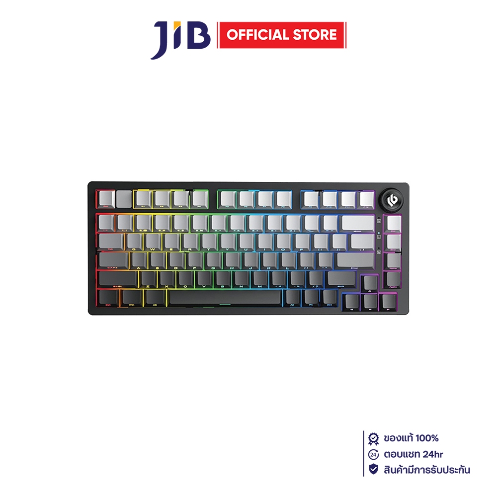 WIRELESS KEYBOARD (คีย์บอร์ดไร้สาย) AULA LEOBOG HI75C PRO - REAPER SWITCH RGB EN GRADIENT BLACK