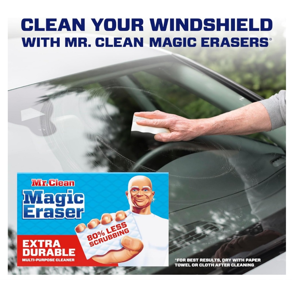 Mr. Clean Magic Eraser, Extra Durable, Multi Purpose Cleaning Pad, Shoe, Bathroom, Shower, Kitchen, Car Window, 10 count ราคา ถูกที่สุด ดีลบีเคเค แกลเลอรีภาพที่ 4