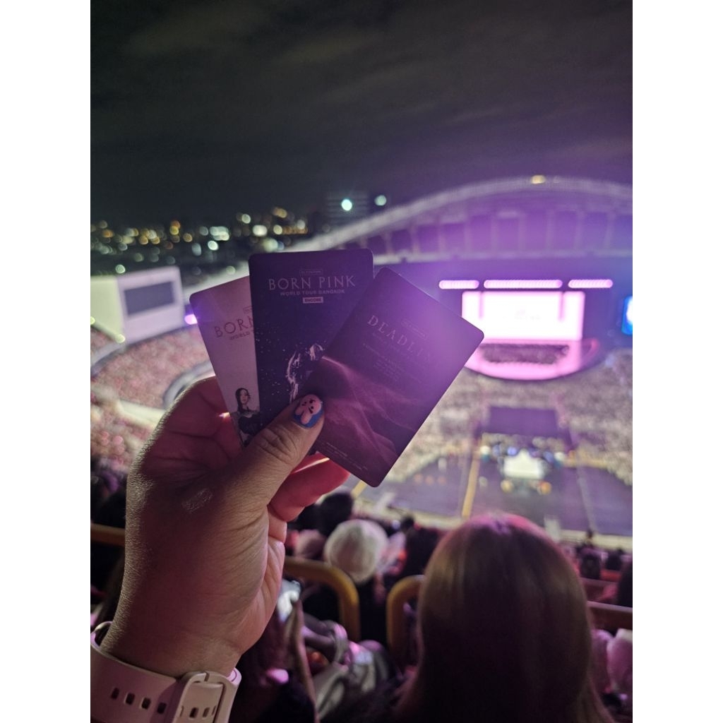 บัตรแข็งที่ระลึก Blackpink deadline in Bangkok