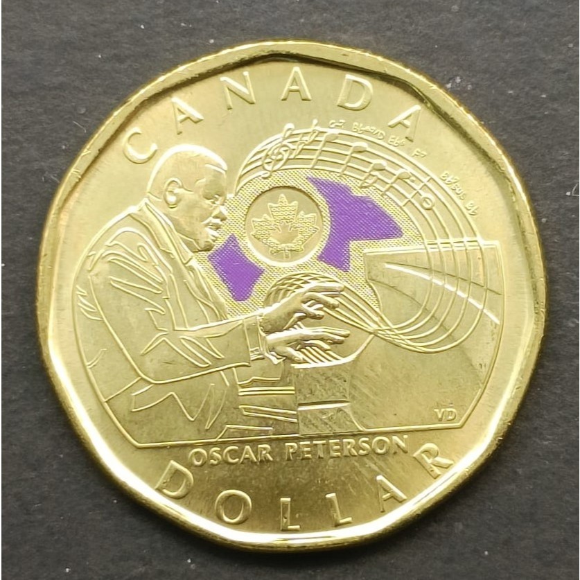 2022 Canada 1 dollar Celebrating Oscar Peterson Coin