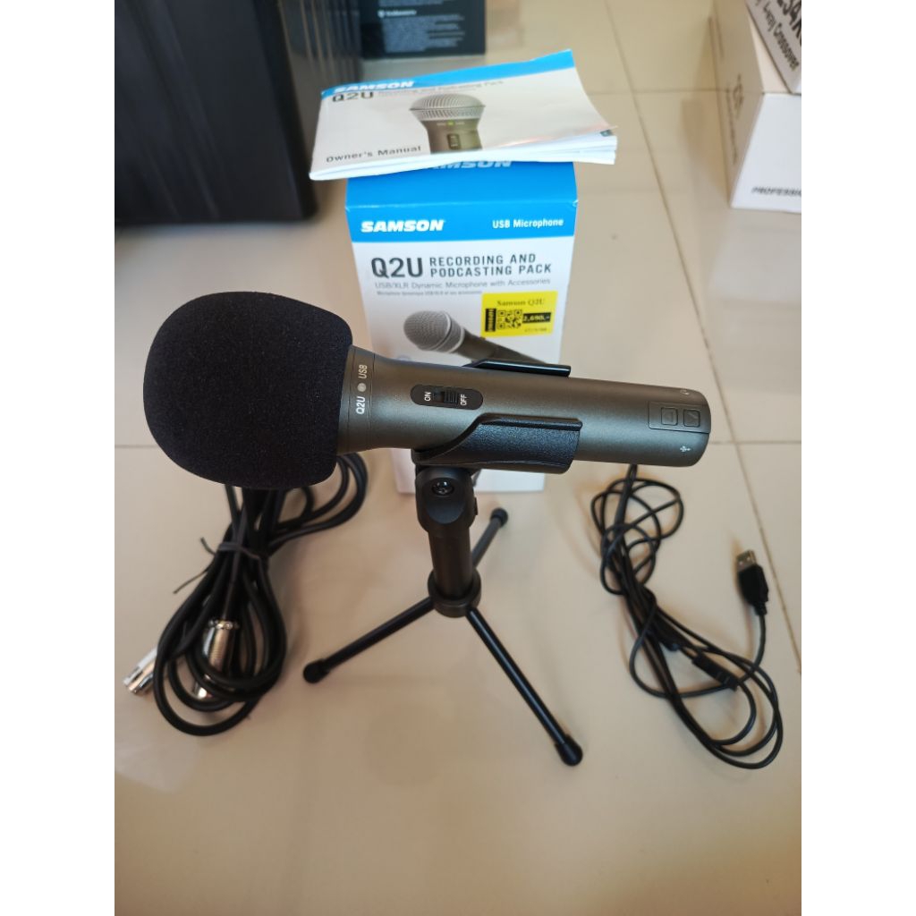 Samson Q2U ของแท้!! ไมค์ไลฟ์สด พอดแคชต์ มิวสิคเรคคอส
